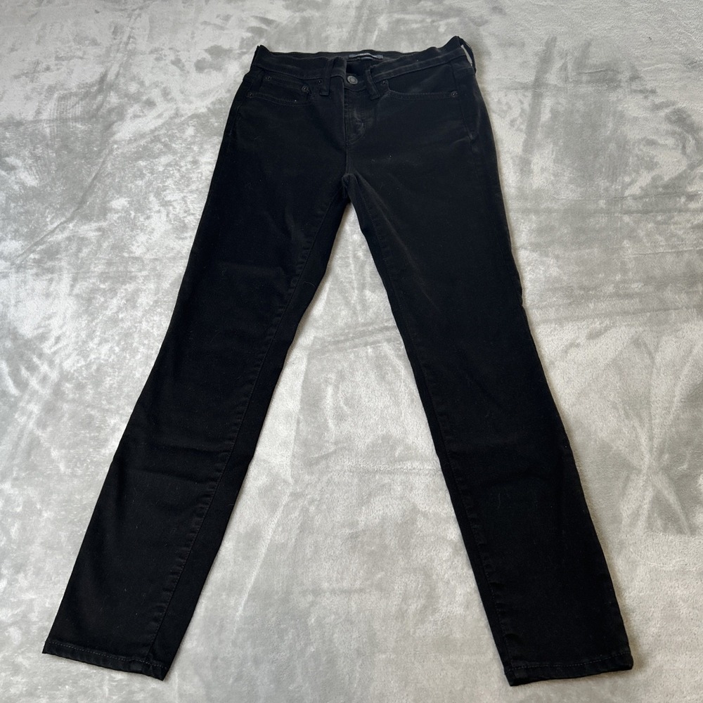 J Crew Jeans Women's 25P Black Denim Stretch Classic